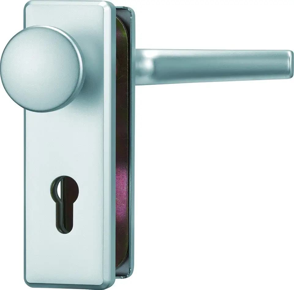 ABUS Tür-Schutzbeschlag KKT512 – Aluminium, kurzes Deckschild