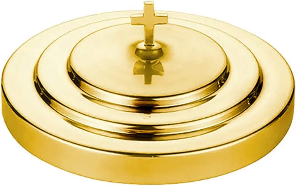 Sudbury Brass Tone Communion Tray Cover, 11 Inch