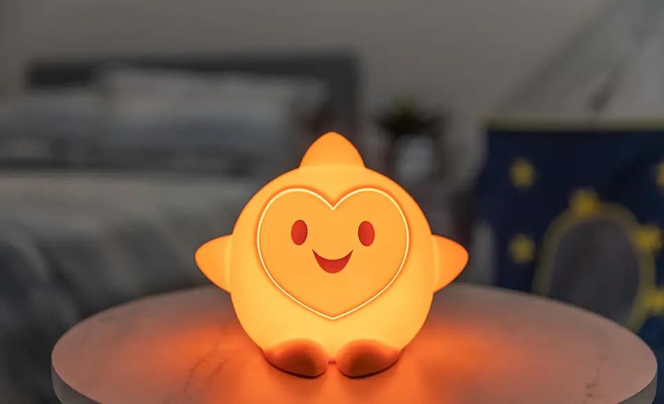 Disney Squish'ems Wish Star Night Light for Kids, Soft Silicone