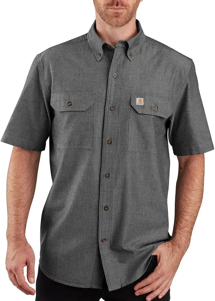 Carhartt Herren Loose Fit Midweight Chambray Short Sleeve Shirt