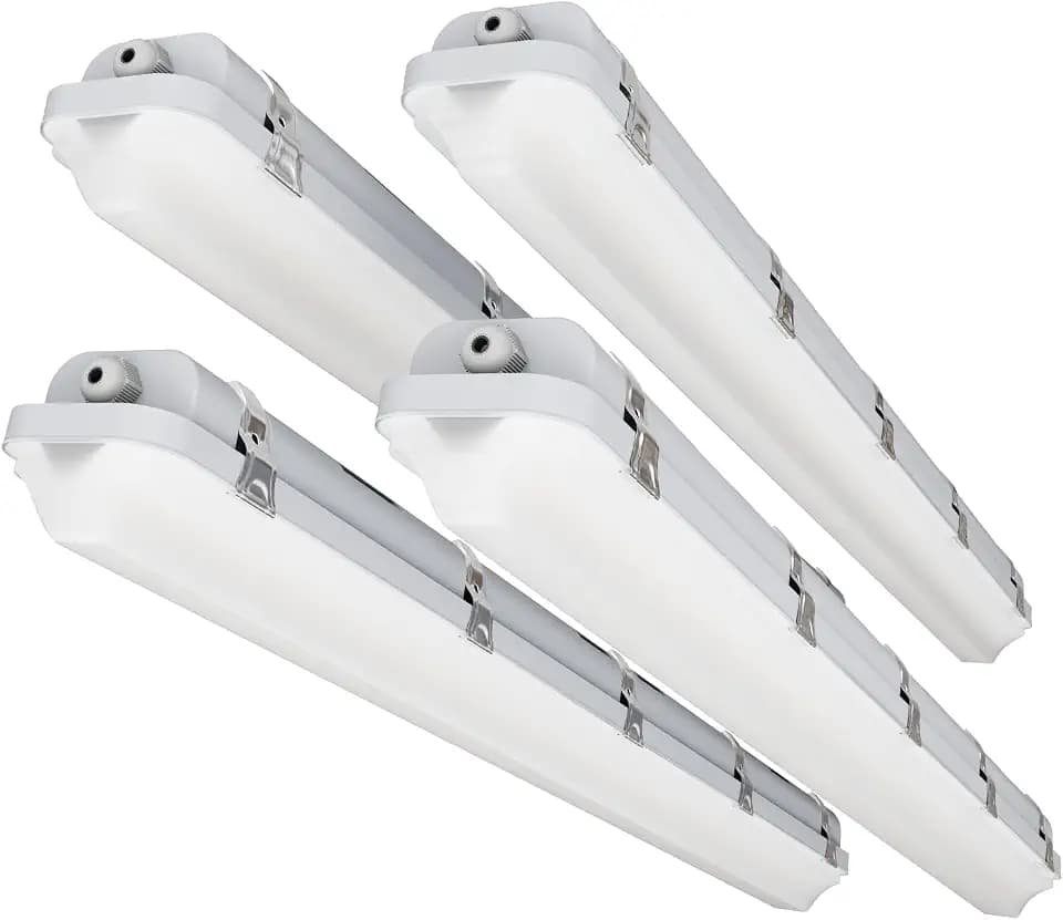 4FT LED Vapor Tight Light 60W/50W/40W,4000K/5000K/6000K CCT,4Pack