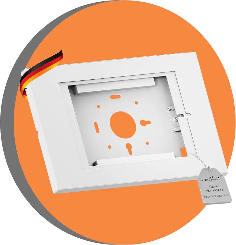 PureMounts Tablet Halterung abschließbar, Stahlgehäuse, VESA 75x75