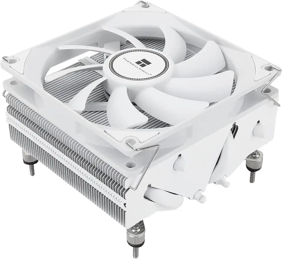 Thermalright AXP90-X53 weiß Low Profile CPU-Luftkühler, 53mm Höhe, TL-9015W Slin PWM Lüfter, AGHP 3.0 Technologie, für AMD AM4 AM5/Intel 1150/1151/1155/1156/1200/1700(weiß)