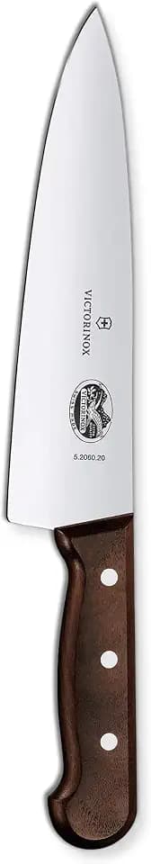 Victorinox Wood 8 Inch Chef's Knife, Stainless Steel Slicing Knife