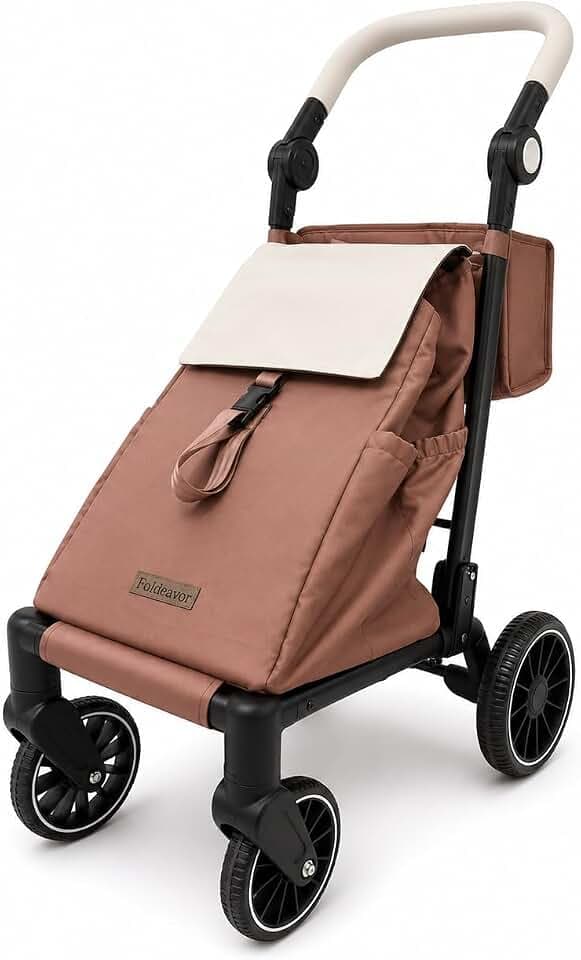 Stroller-Grade Foldable Shopping Utility Trolley