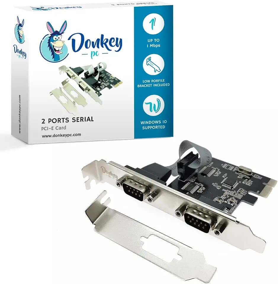 2-Port-Seriell-RS232-Karte auf PCI Express, PCI-Express-Seriell-Port-Karte, Erweiterungsadapterkarte, 2 serielle Schnittstelle, Erweiterungscontrollerkarte.
