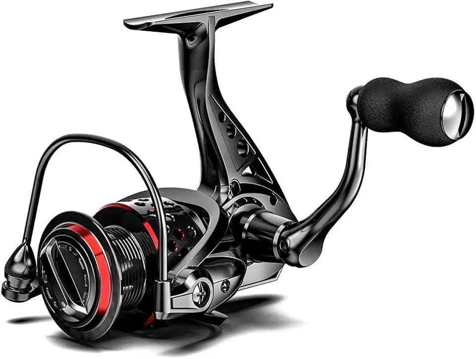 Ashconfish Spinning Reel, Saltwater Spinning Fishing Reels, Freshwater Fishing Reel, Ultra Lightweight Body, 8 Stainless Steel BB, 5.0:1 Gear Ratio, Max 17.6lbs Drag, Come with 109Yards Braided Line