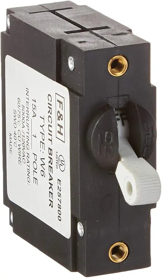 EGSFHW615A EGS 15 Amp Single-Pole Mini Circuit Breaker Manufactured by Connecticut Electric.