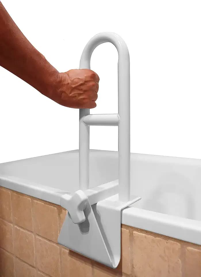 PEPE Mobility Badewannen Einstiegshilfe Weiß, Haltegriff 8 bis 17 cm
