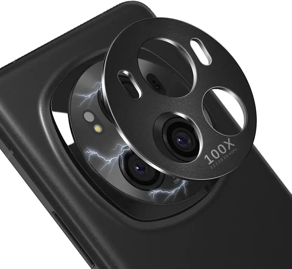 9H Härte Kratzfest Kameraschutz für Honor Magic 6 Pro 5G -Schwarz