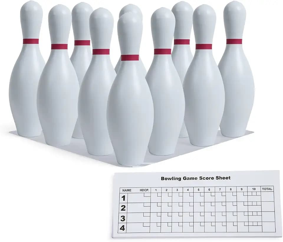 Champion Sports Weighted Plastic Bowling Pin Set