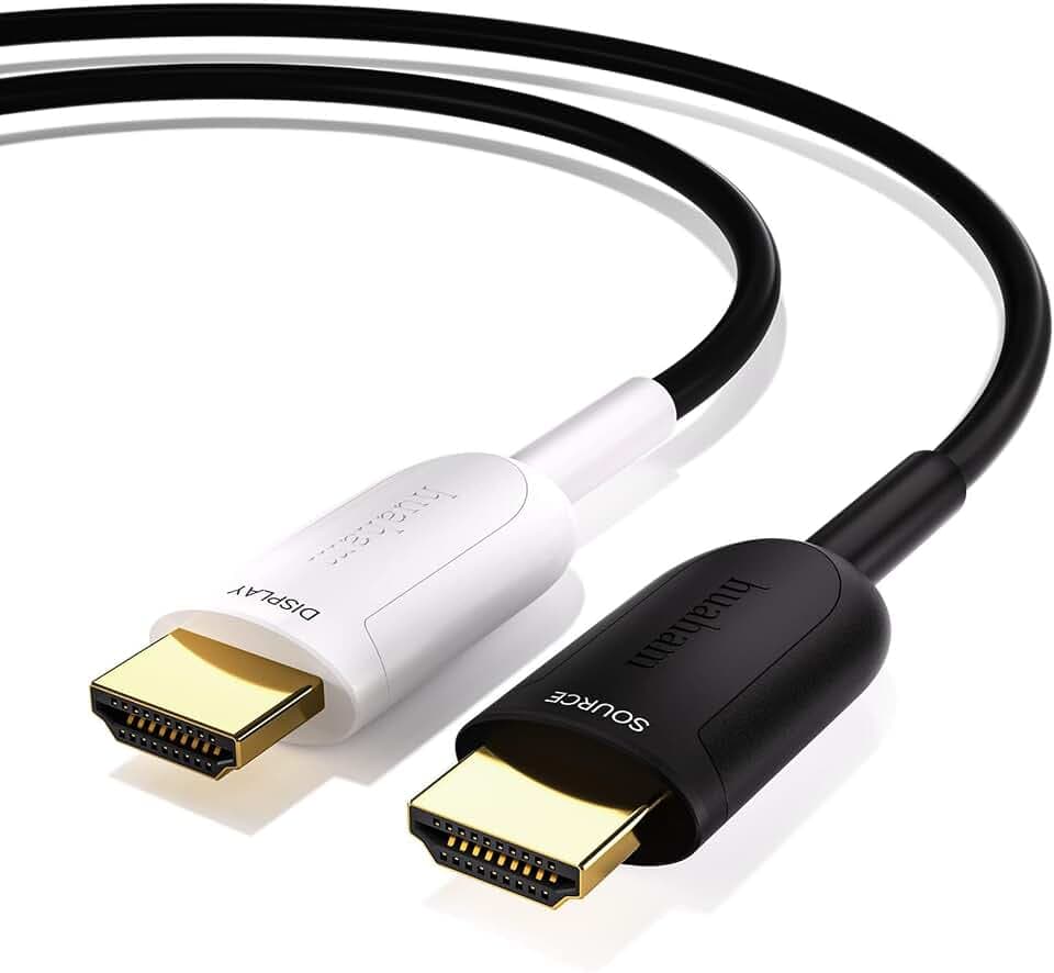 8K Fiber Optic HDMI Cable 2m, 48Gbps Ultra High Speed HDMI 2.1 Cable 8K@60Hz 4K@120Hz, Support eARC RTX 3090 HDCP 2.2&2.3 Dolby Compatible with PS5, Xbox Series X, Roku/Fire/LG CX TV/Blu-ray
