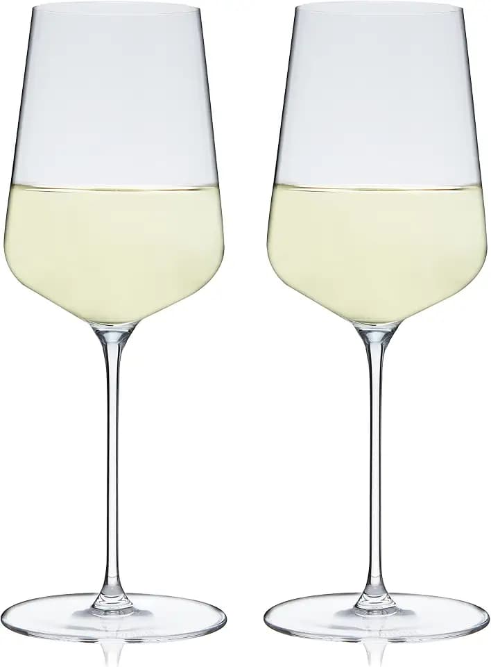 Spiegelau Definition Crystal White Wine Glasses, Sleek and Lightweight Design, Elegant Glassware for Wedding Gifts, Birthday Gifts, Home Bar, Hosting Essentials, 15.2 oz, Set of 2