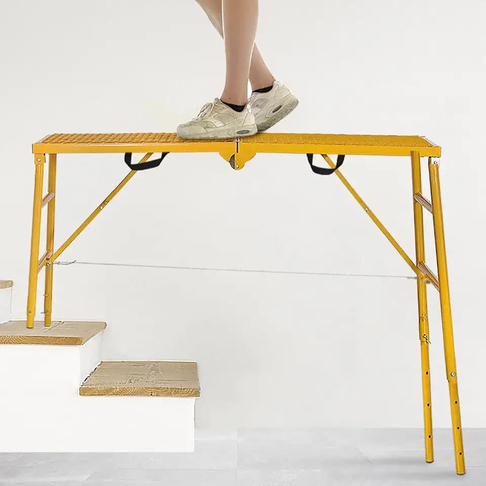 LEADALLWAY Scaffolding Platform 70"L x16"W x33"H Adjustable