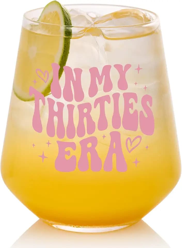 30th Birthday Gifts For Her - In My 30s Era Wine Glass, Best 30th Birthday Gifts For Women, 30 Years Old Gifts For Sister, Son, Daughter, Mom, Best Friend, Birthday Glass For Decorations, 18oz