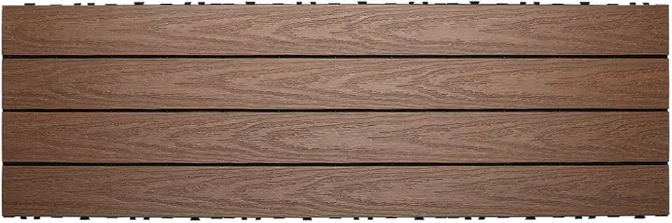 NewTechWood US-Qd-Zx-36-Ipcomposite Deck Tilesus-Qd-Zx-36-Ip Easy to Snap Together, Kids Can Even Do It