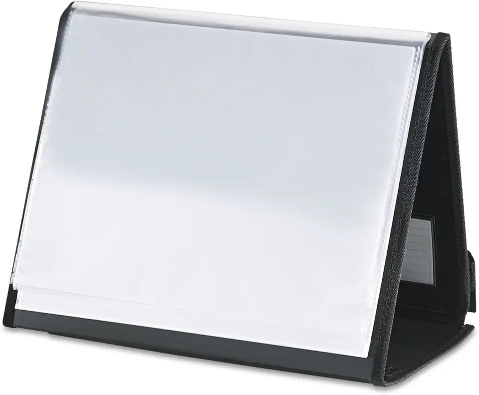Cardinal 52132 Easel Book, Horizontal, 20 Pocket, 11-Inch x8-1/2-Inch, Black