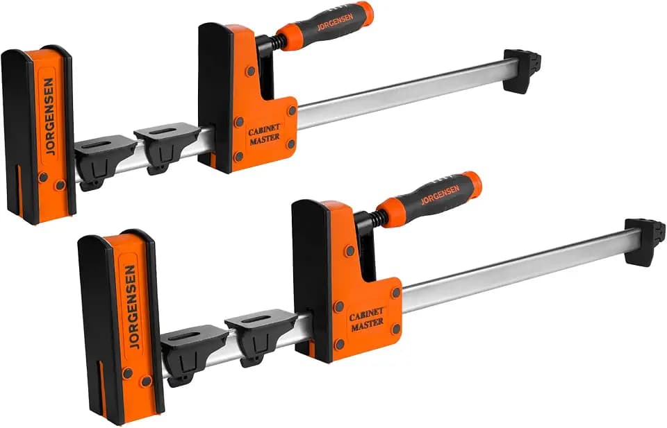 JORGENSEN 24-Inch Parallel Clamps, 2-Pack Bar Clamps, 2200 lbs Load Limit