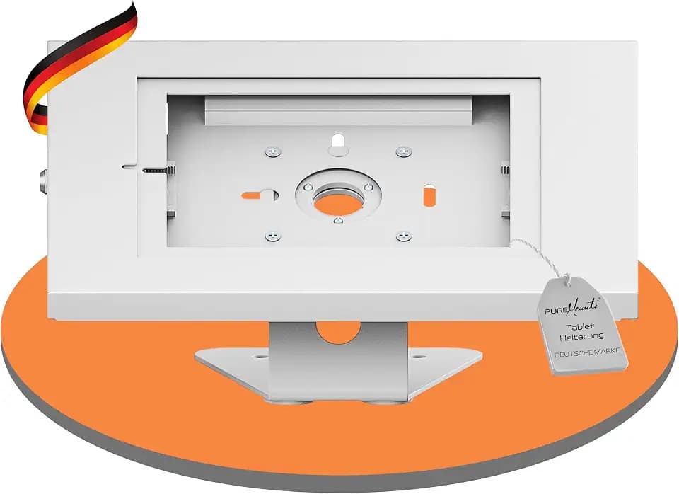 PureMounts Tablet Halterung abschließbar, Stahlgehäuse, VESA 75x75