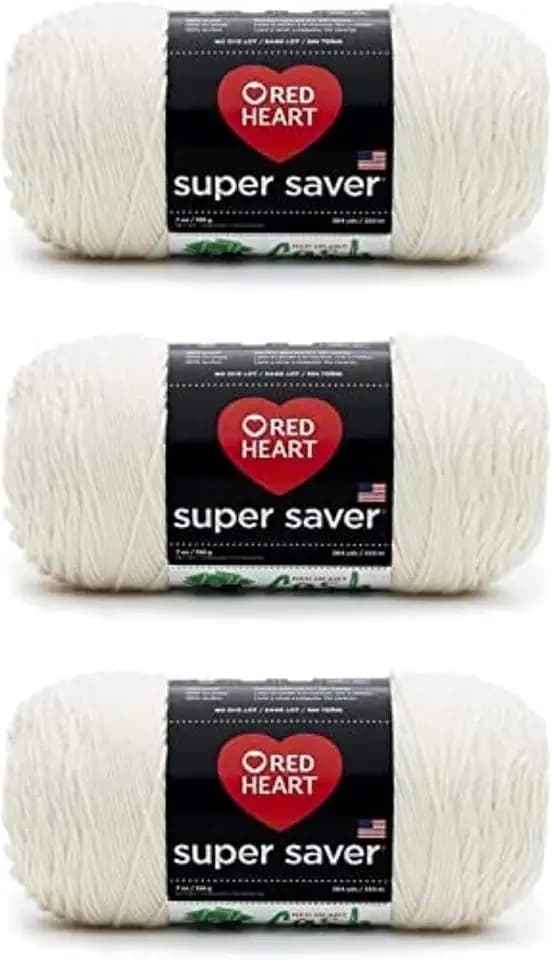 RED HEART Super Saver 3-Pack yarn, ARAN 3 Pack