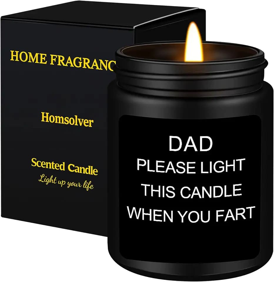 Homsolver Gift for Dad, Fathers Day Birthday Christmas Dad Candle Gifts