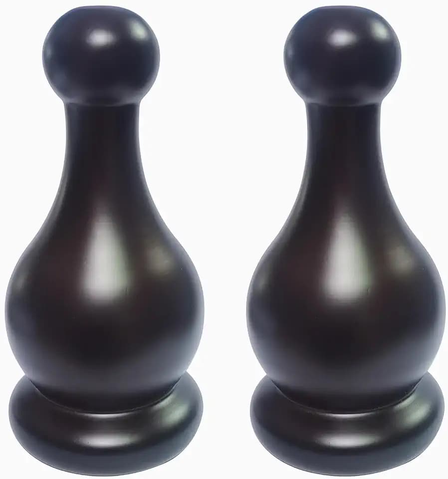 Wood Bedpost Finials Decorative Newel Post Cap Bed Post Finial for Bed Rod Topper Wooden Finial Cap, Classic Dark Brown Cap for Bedpost (Dark Brown 5.9 inch)