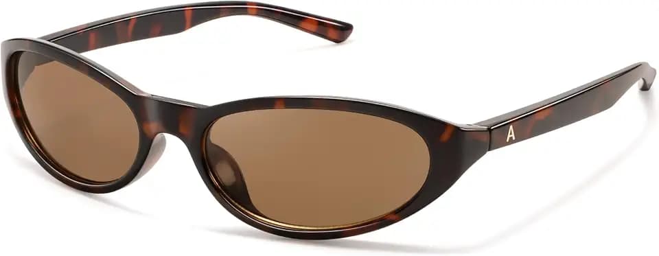 Appassal Retro Y2K Wrap Around Oval Sunglasses AP3741