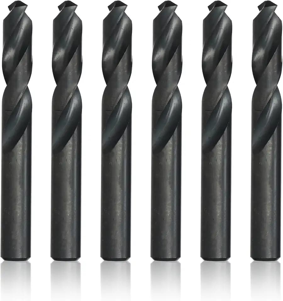 Drill America 3/8" Cobalt Split Point Stub Length Drill Bit (Pack of 6), DWDSTCO Series