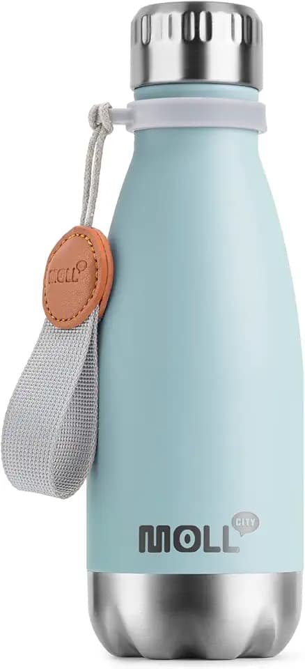 9 oz Stainless Steel Insulated Metal Water Bottle,Baby Blue