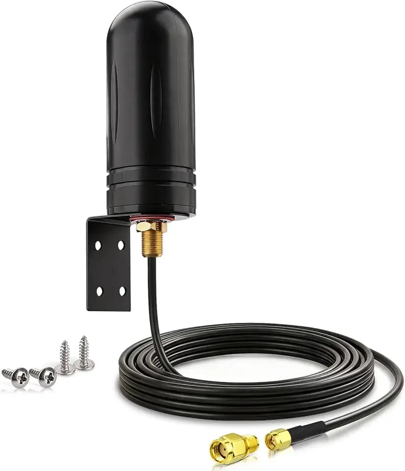 Bingfu Outdoor 4G LTE 5G Antenne, 7dBi, SMA-Stecker, 3m RG58 Kabel