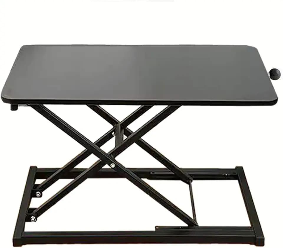 Standing Desk Converter Height Adjustable Keyboard Riser Black 23.6 Inch