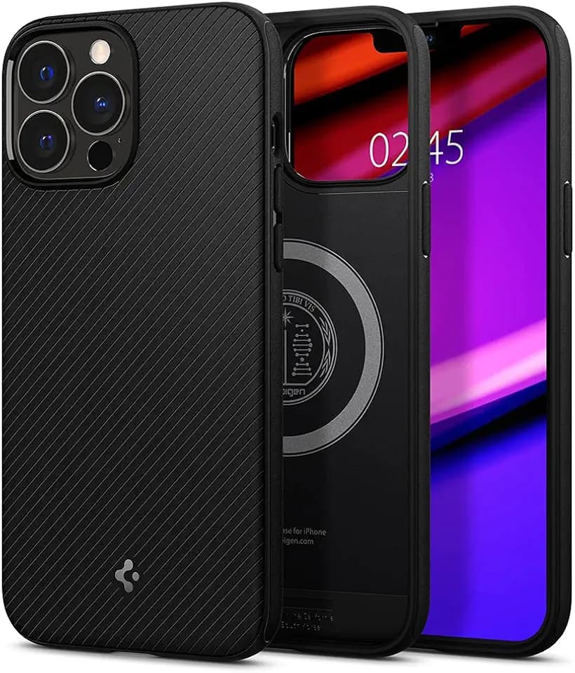 Spigen iPhone 13 Pro Max Hülle Mag Armor MagFit -Matte Black