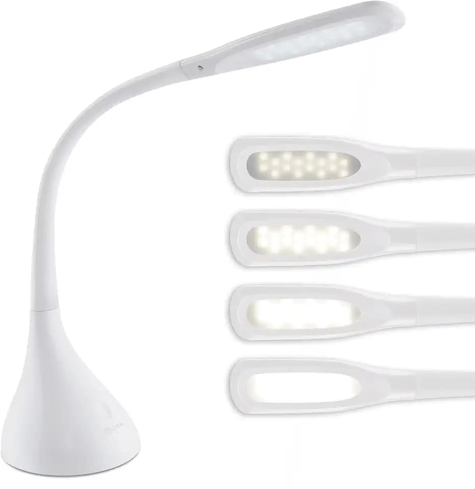 OttLite Creative Curves LED Desk Lamp, White