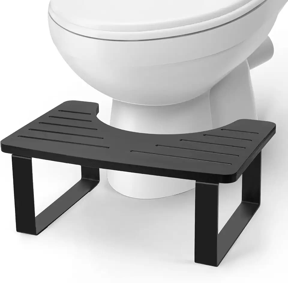 Poop Stool, Toilet Stool for Adult Wooden Squat Bathroom Foot Step