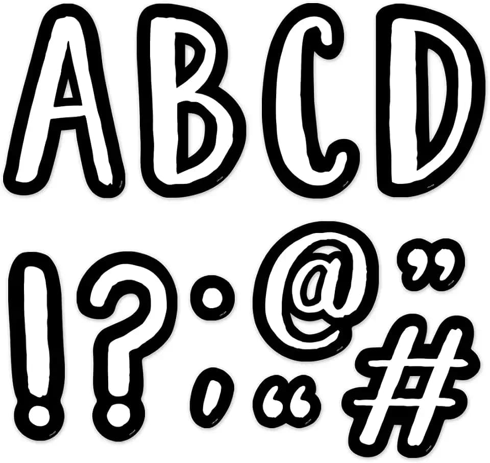 CTP Café (Core Décor) Punch-Out Letters for Classroom – Essential Homeschool Supplies – Top Back to School Supplies