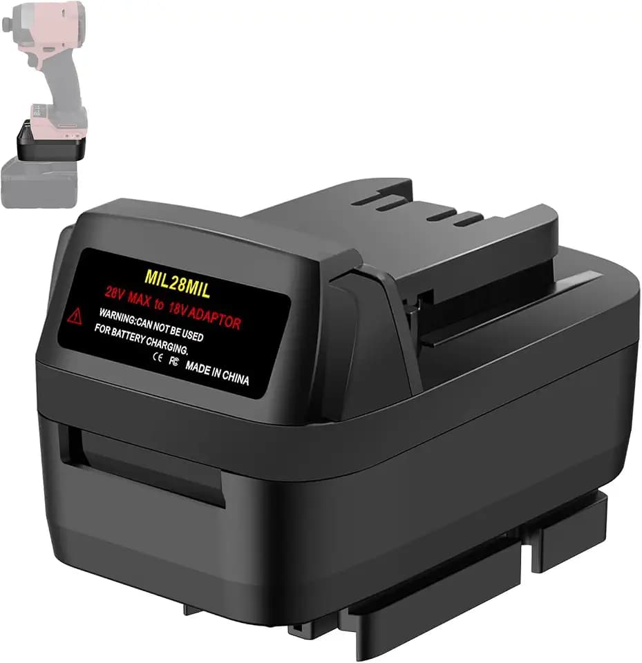 Adapter for Milwaukee 28V to 18V, Battery Converter for Milwaukee M28 28V Battery to Work with 18V Power Tools