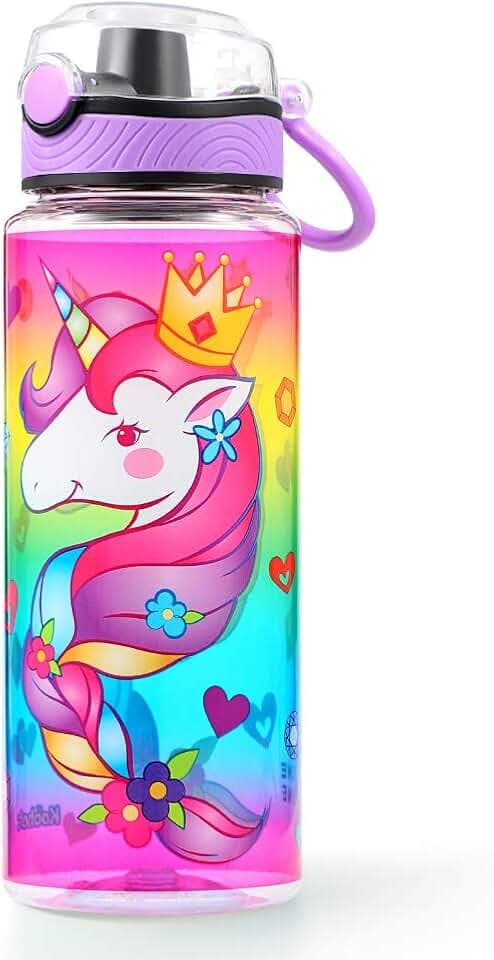 23oz Cute Water Bottle for School Kids Girls Boys, Unicorn