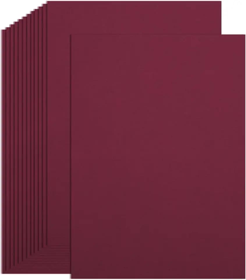 25 Sheets Burgundy Cardstock Paper 300gsm/110lb Cover (5 x 7 Inch)
