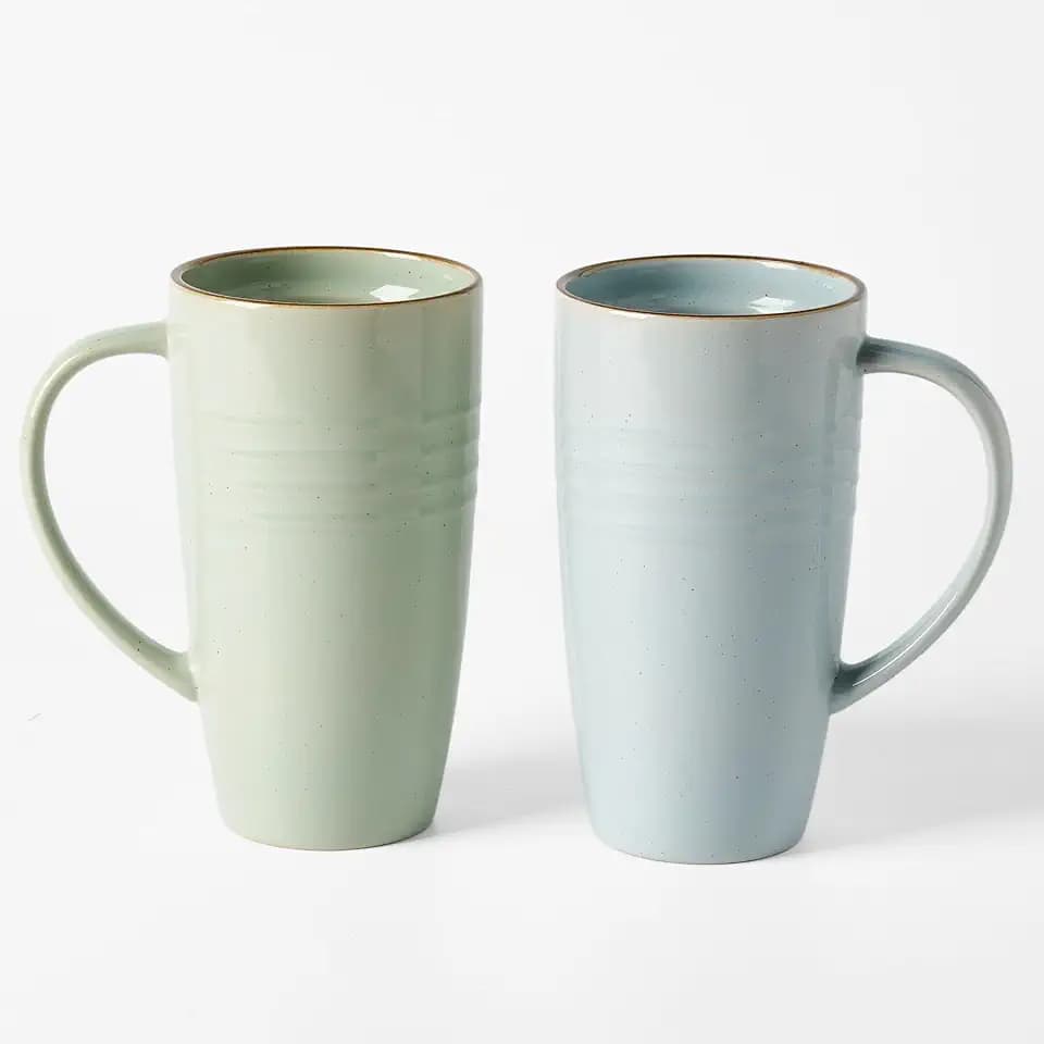 famiware Jupiter Large Coffee Mug, 20oz Ceramic Coffee Mugs Set of 2