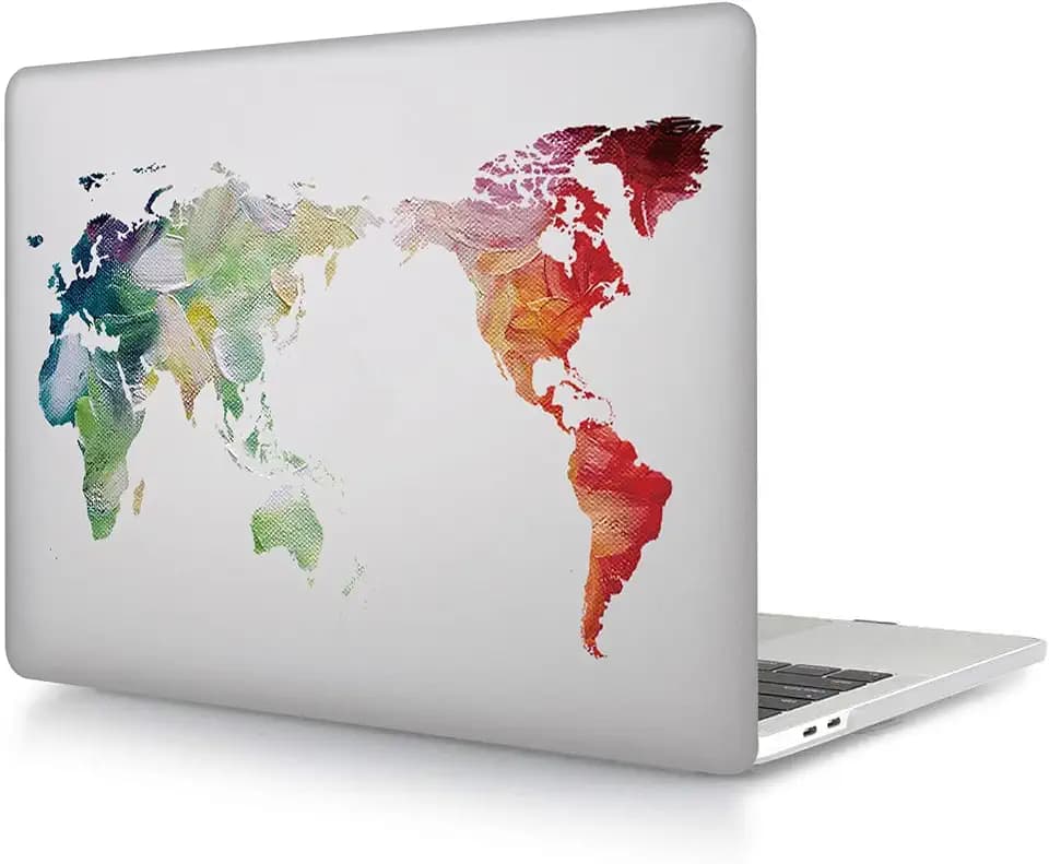 Hülle Kompatibel mit MacBook Air 13 Zoll 2017 2016 2015 2014 2013 2012 2011 2010 Freisetzung A1466 A1369, Plastik Schützend Hartschale Snap Case für MacBook Air 13 Zoll, Karte