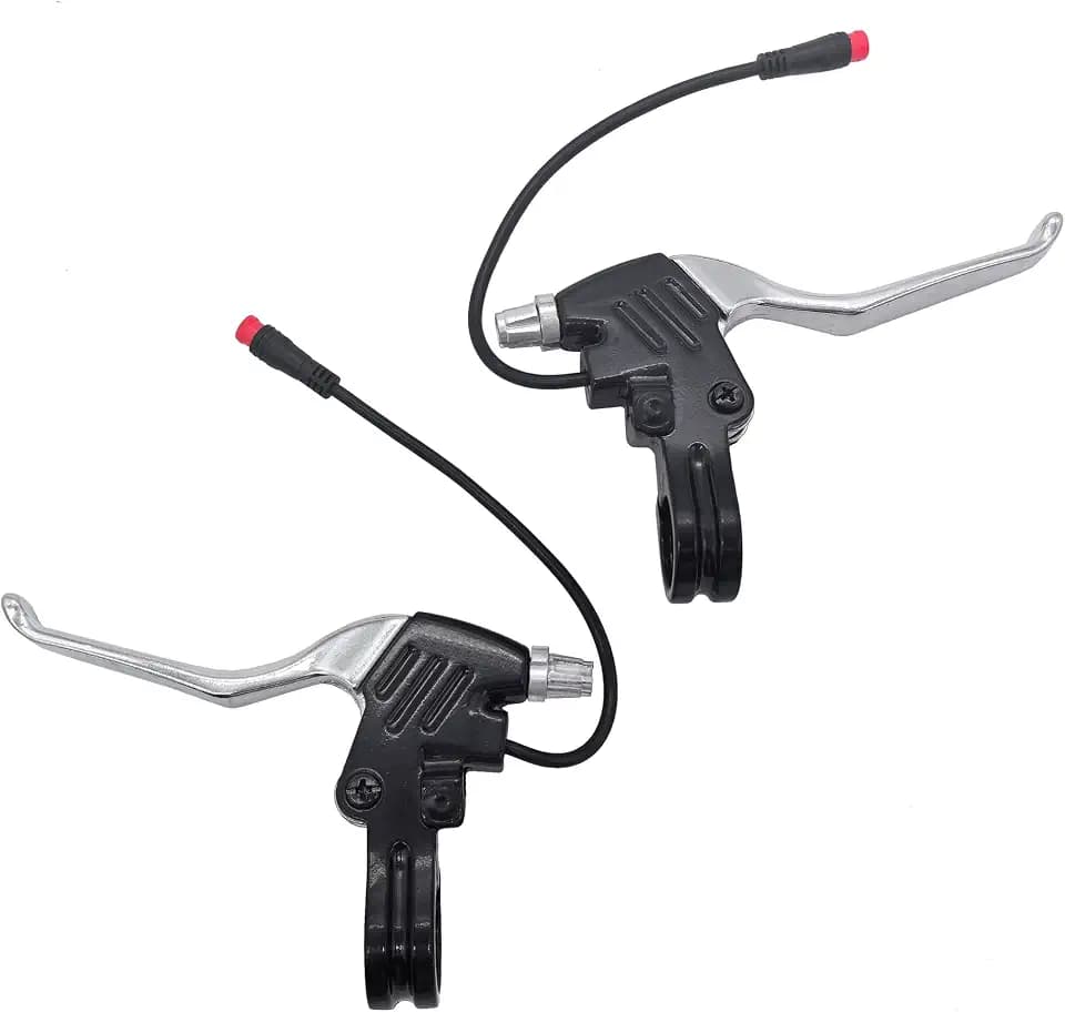 Waterproof Electronic Brake Lever Set for Electric Bicycle Bike (2PIN Waterproof Connector, 18cm)