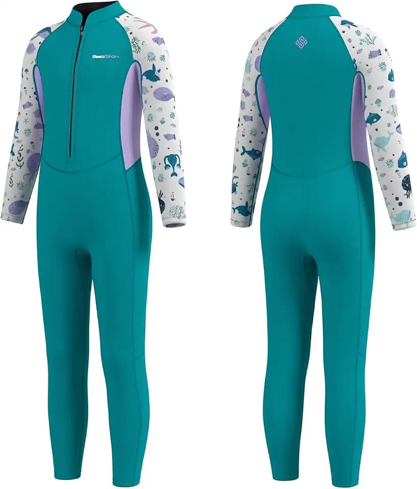 Seaskin Kids Wetsuit for Boys Girls Toddler 2mm Keep Warm in Cold Water