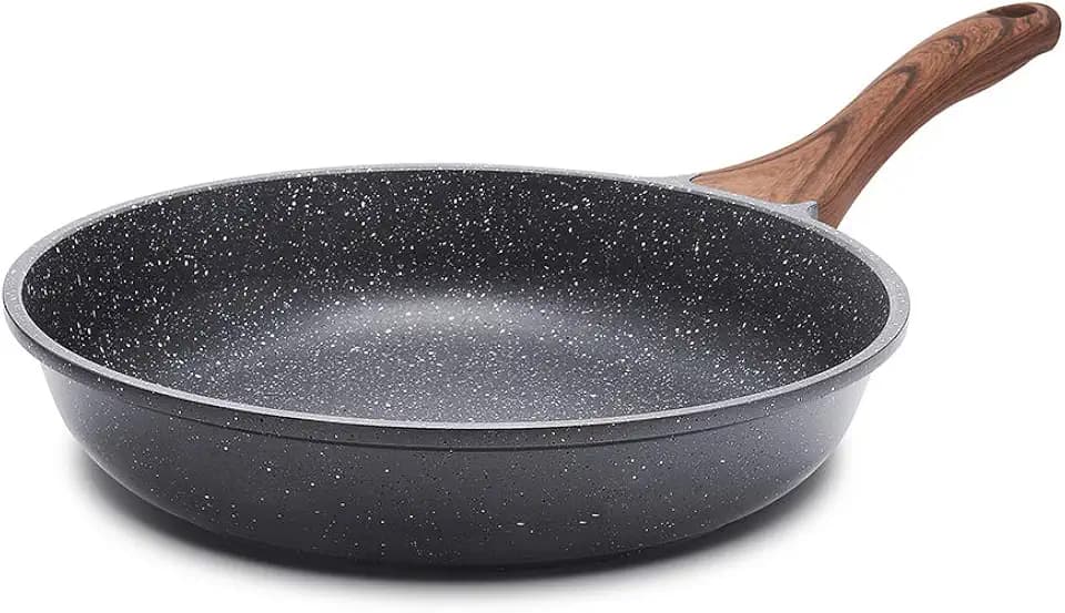 SENSARTE Nonstick Frying Pan Skillet, 9.5 Inch Swiss Granite Omelette Pan
