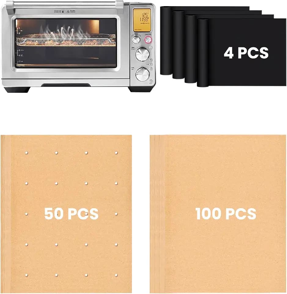 154PCs Air Fryer Liners Compatible with Breville BOV900BSS Smart Oven