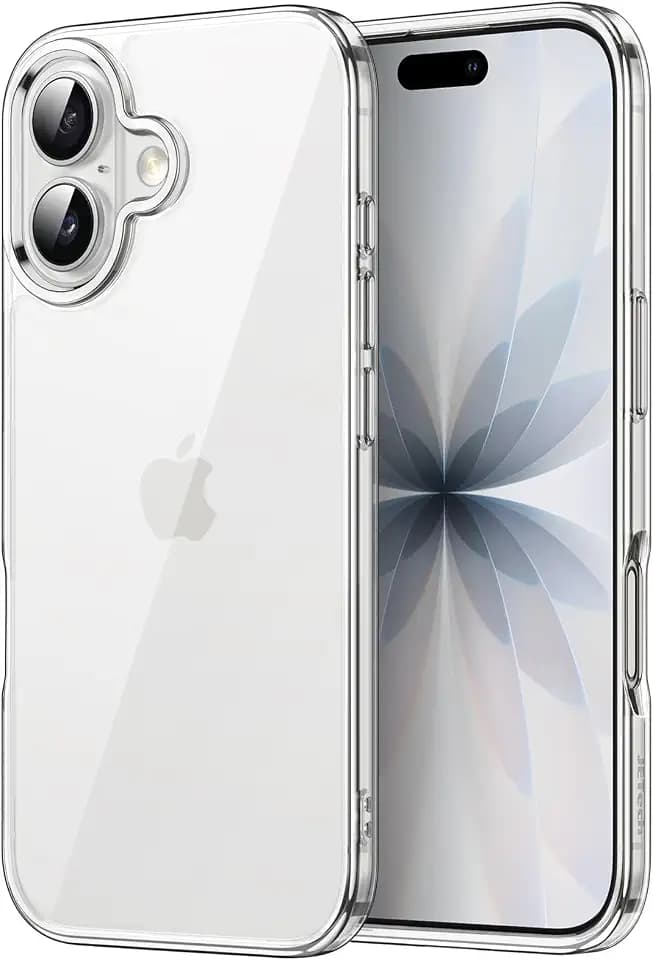 JETech Hülle für iPhone 17, Anti-Vergilbung, Durchsichtig | Stoßschutz, Kratzfeste Harte PC-Rückseite, Robuster Transparenter TPU-Rahmen