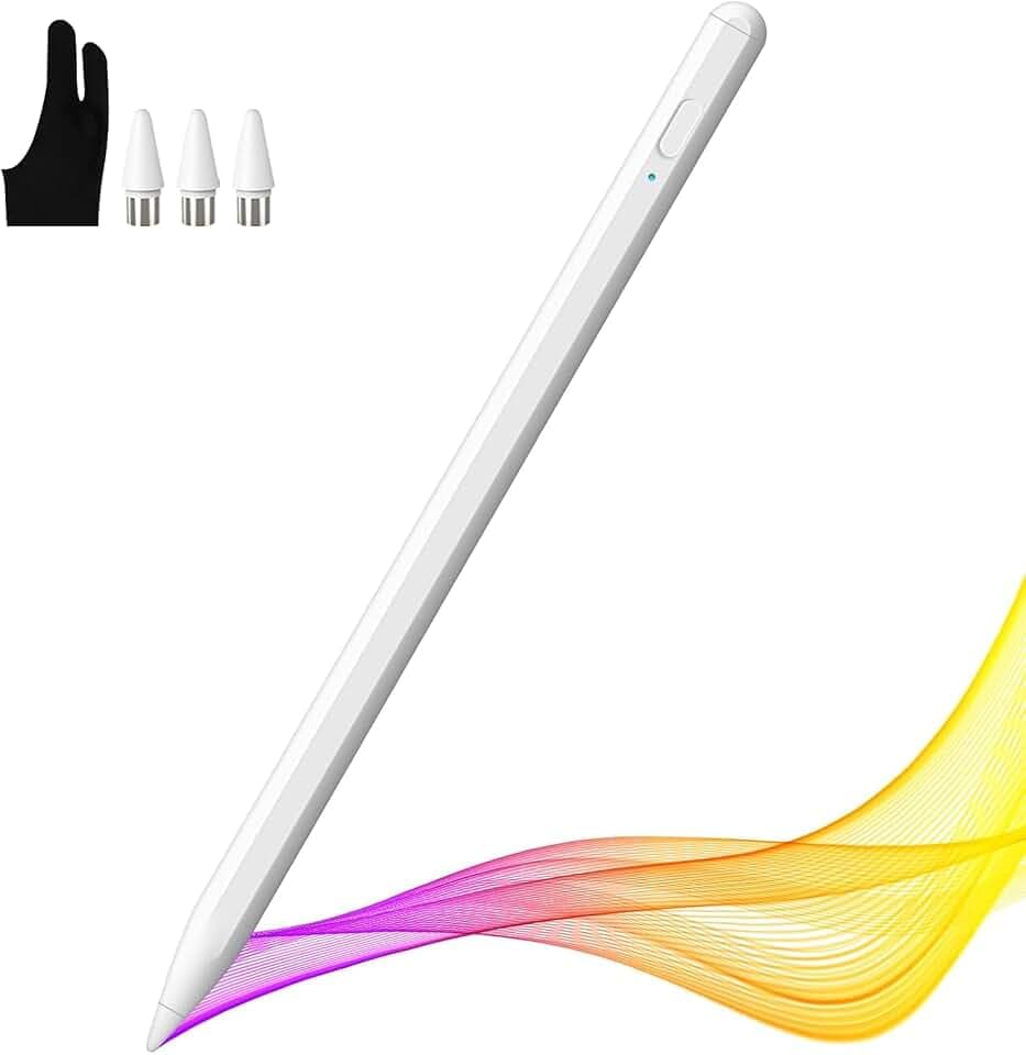 Tablet Stift für Alle Touchscreen Tablets Stylus Pen Kompatibel Mit IOS Android Lenovo Samsung Xiaomi Acer LG Dell Chromebook, 1.5mm HochpräZiser Active Pen, Magnetic Adsorption Pencil