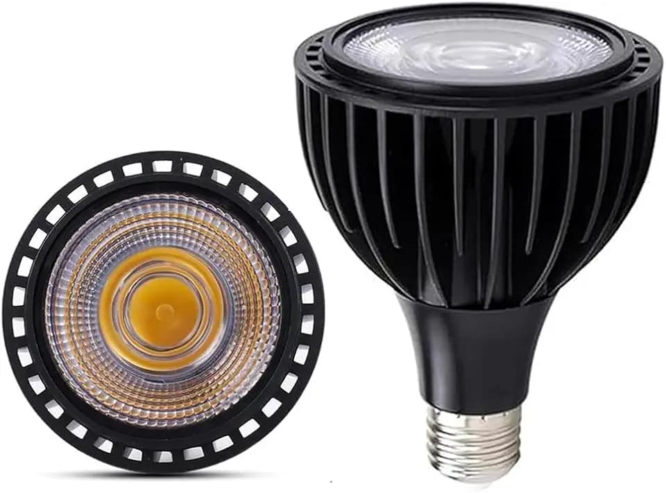 PAR30 LED Bulb 25W 2500 Lumens 4000K Cool White, Dimmable PAR30 Flood Light Bulb, 200W Halogen Replacement, COB LED Spotlight with Black Aluminum Housing, CRI85+ Flicker Free, E26 Base, Pack of 1