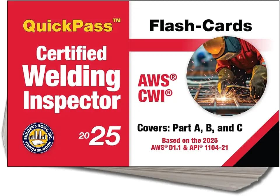 2025 Certified Welding Inspector AWS/CWI QuickPass Flash-Cards