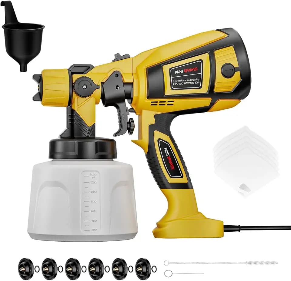 Paint Sprayer Indoor Outdoor, HVLP Spray Paint Gun