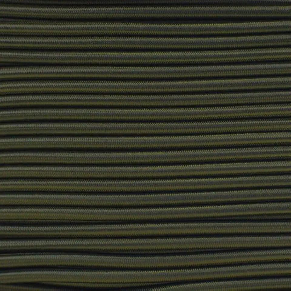 GOLBERG Elastic Shock Cord - 2.5mm, 1/32, 1/16, 3/16, 5/16, 1/8, 3/8, 5/8, 1/4, 1/2 inch Diameter - 10, 25, 50, 100 ft Lengths - Made in The USA (Olive Drab, 3/16in x 25ft)